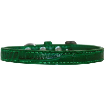 PET PAL Wichita Plain Croc Dog CollarEmerald Green Size 14 PE816418